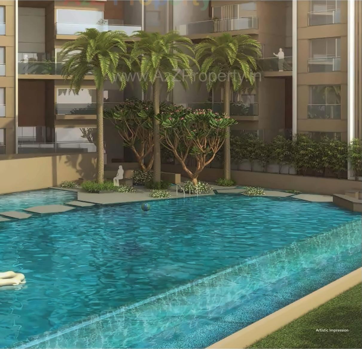 3D Elevation of real estate project Courtyard One located at Wakad, Pune, Maharashtra