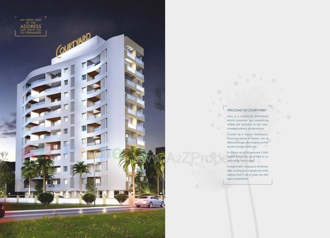 3D Elevation of real estate project Courtyard located at Pashan, Pune, Maharashtra