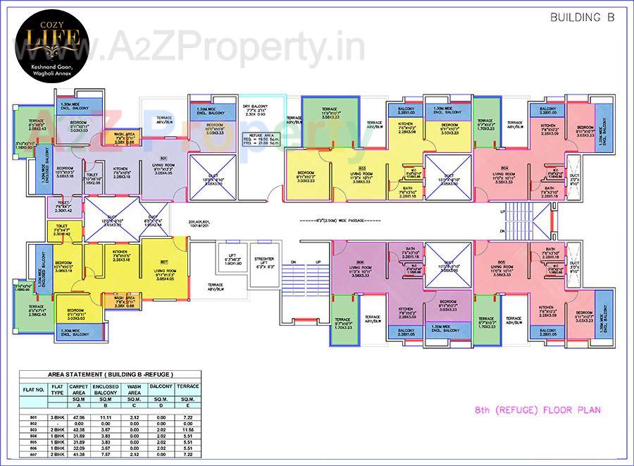Bfloor3 of real estate project Cozy Life located at Kesnand, Pune, Maharashtra