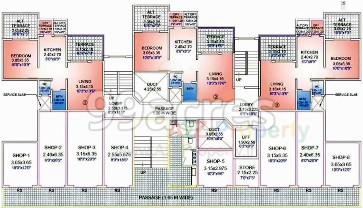 Layout of real estate project Crystal Heights located at Wakad, Pune, Maharashtra