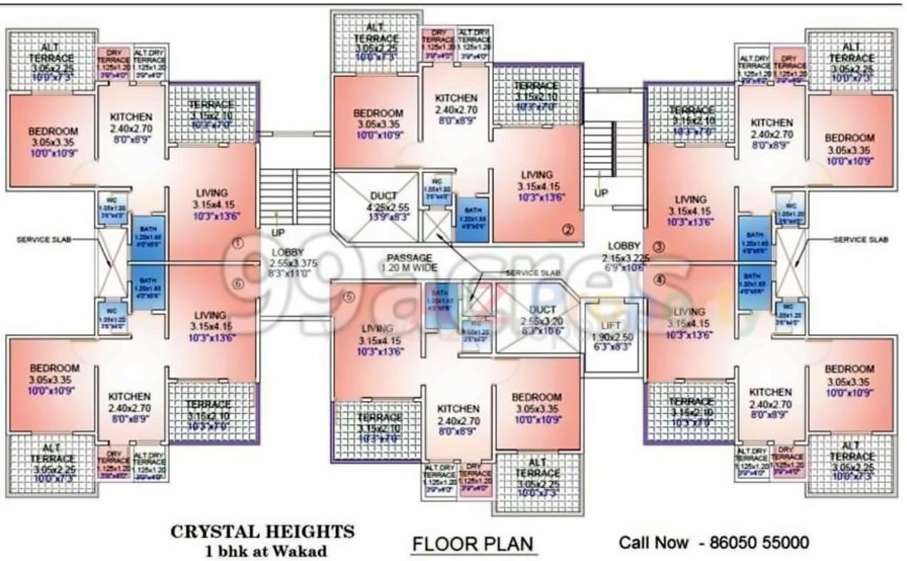 Layout of real estate project Crystal Heights located at Wakad, Pune, Maharashtra