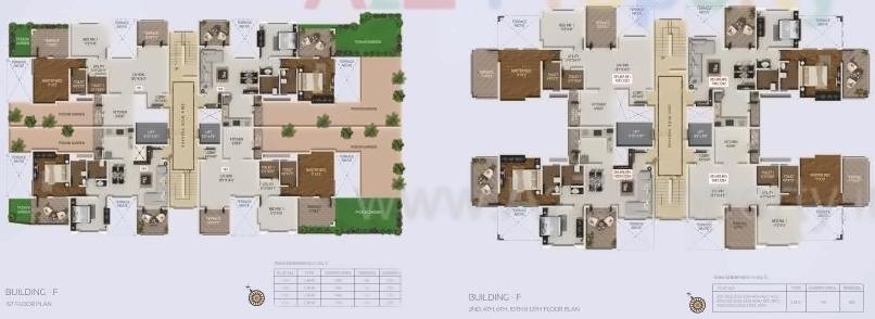 Layout of real estate project Crystal Tower located at Pashan, Pune, Maharashtra