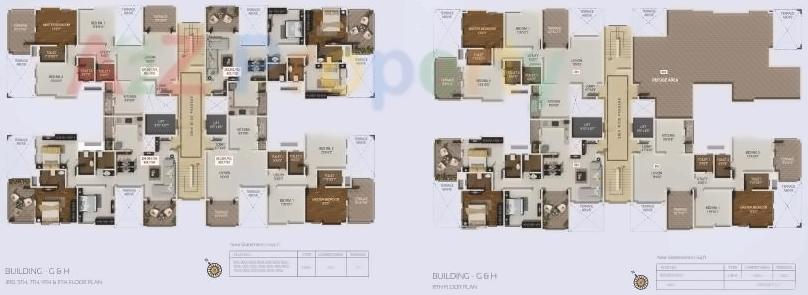 Layout of real estate project Crystal Tower located at Pashan, Pune, Maharashtra
