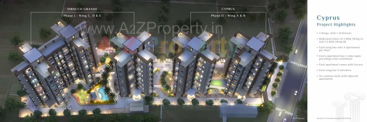 3D Elevation of real estate project Cyprus located at Punawale, Pune, Maharashtra