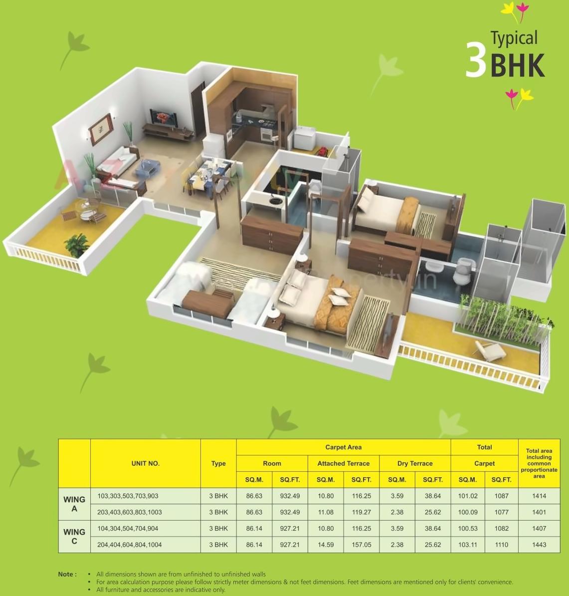 Layout of real estate project D B Ganjave Park located at Pune-m-corp, Pune, Maharashtra