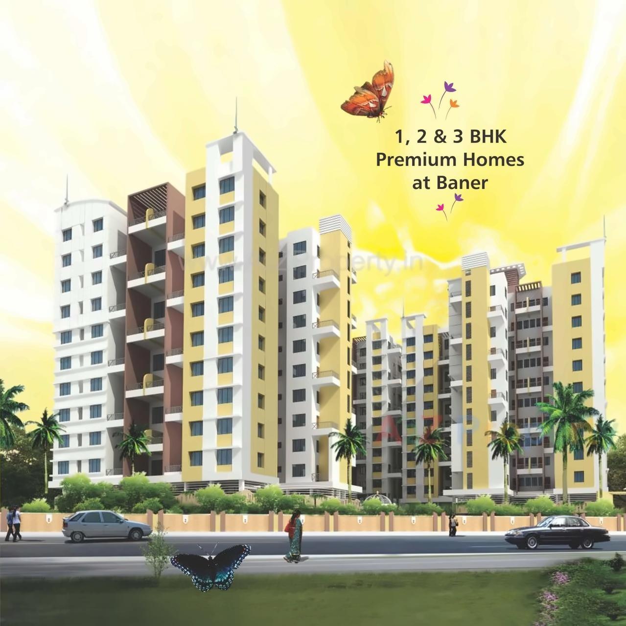 3D Elevation of real estate project D B Ganjave Park located at Pune-m-corp, Pune, Maharashtra