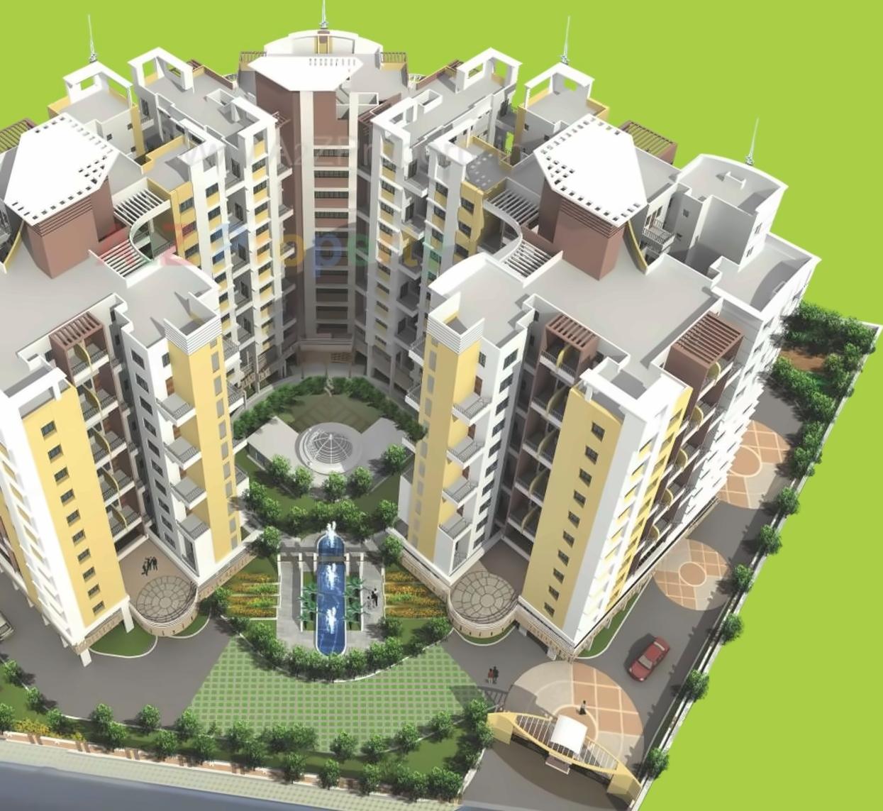 3D Elevation of real estate project D B Ganjave Park located at Pune-m-corp, Pune, Maharashtra