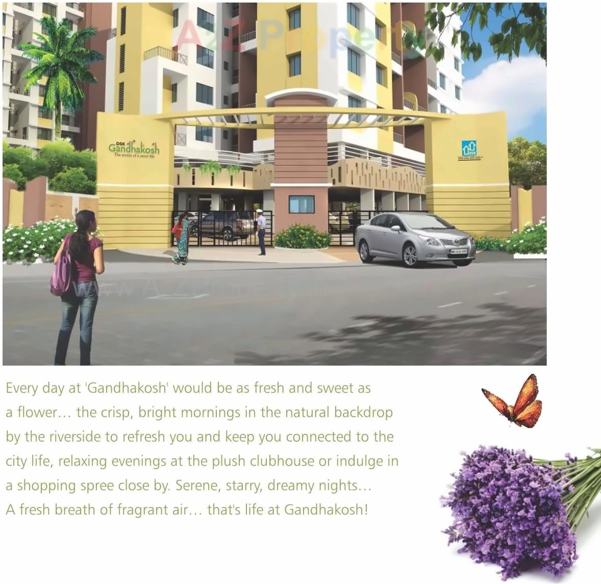 3D Elevation of real estate project D B Ganjave Park located at Pune-m-corp, Pune, Maharashtra