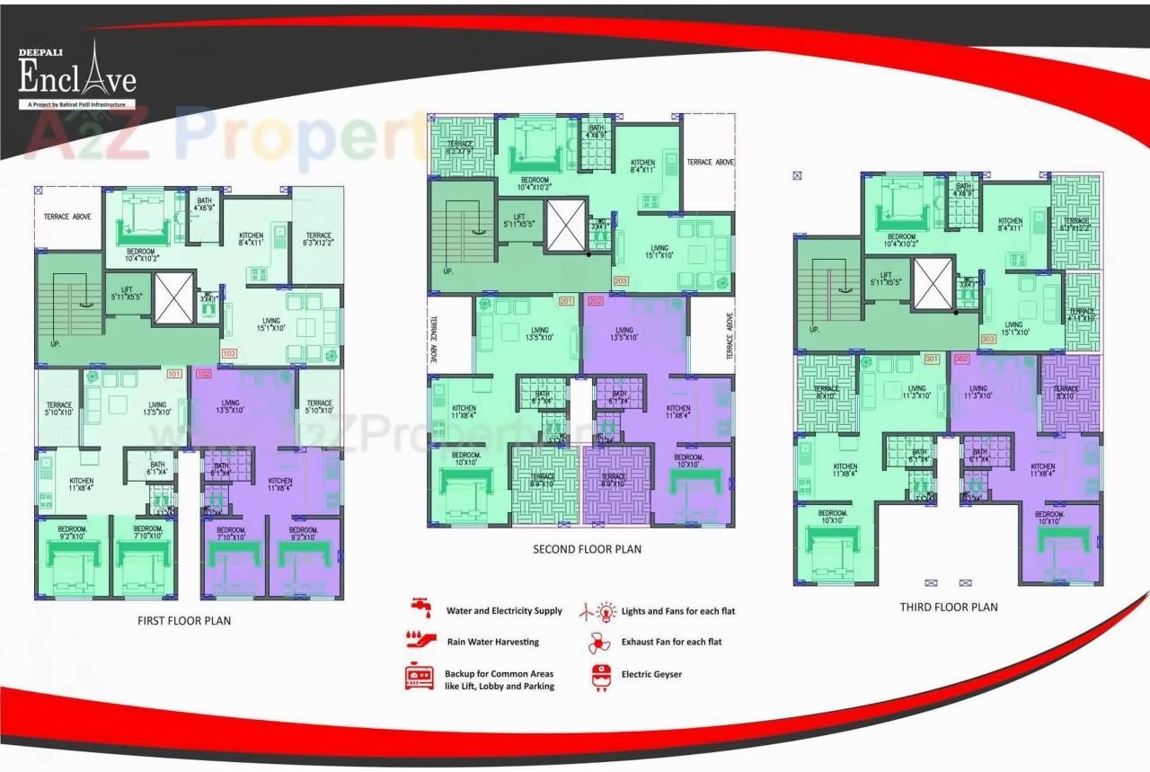 Layout of real estate project Deepali Enclave located at Thergaon, Pune, Maharashtra
