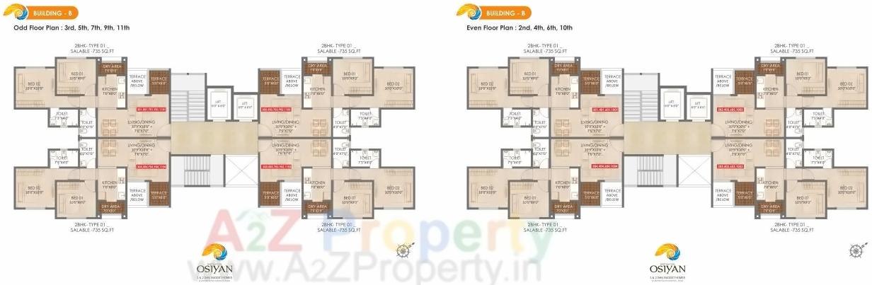 Layout of real estate project Destination Osiyan Ab located at Charholi, Pune, Maharashtra