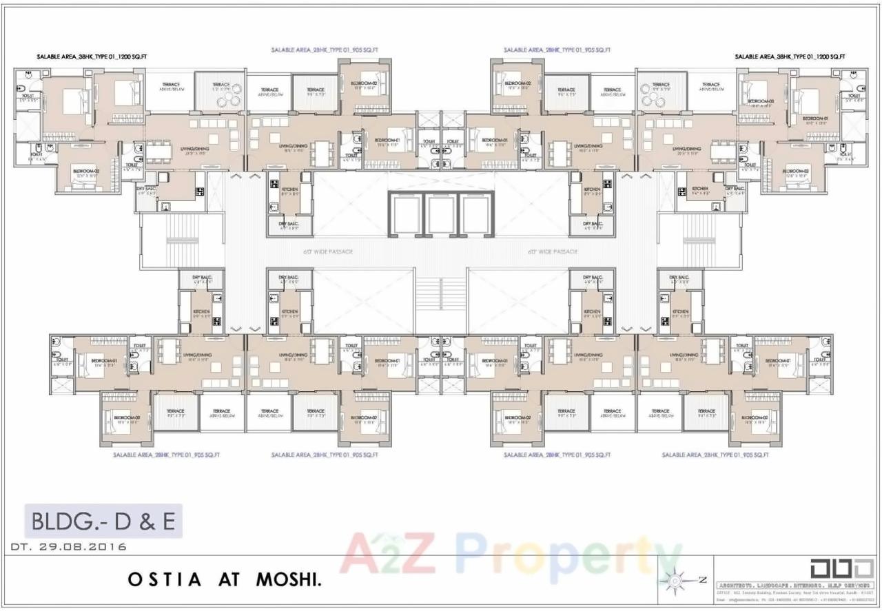 Layout of real estate project Destination Ostia located at Pimpri-chinchawad-m-corp, Pune, Maharashtra