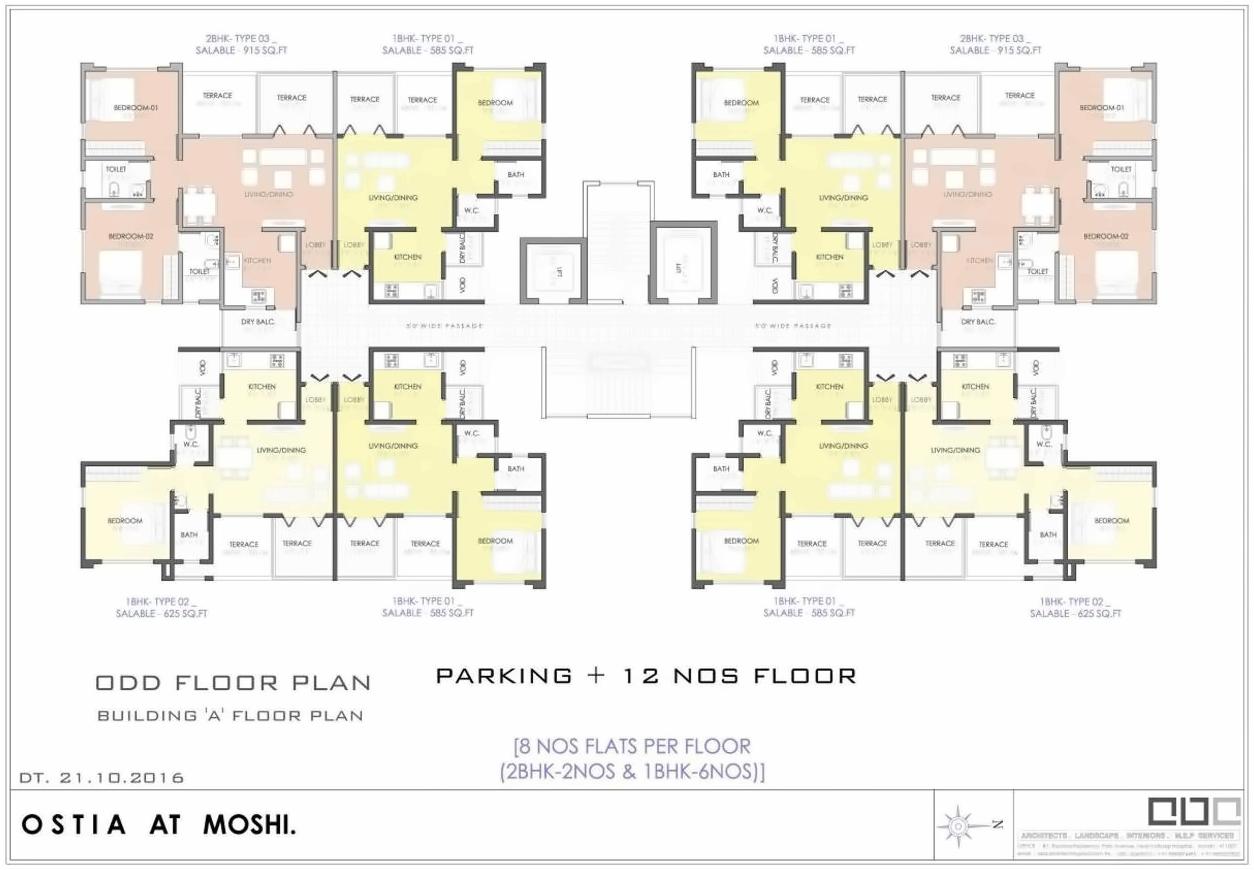 Layout of real estate project Destination Ostia located at Pimpri-chinchawad-m-corp, Pune, Maharashtra