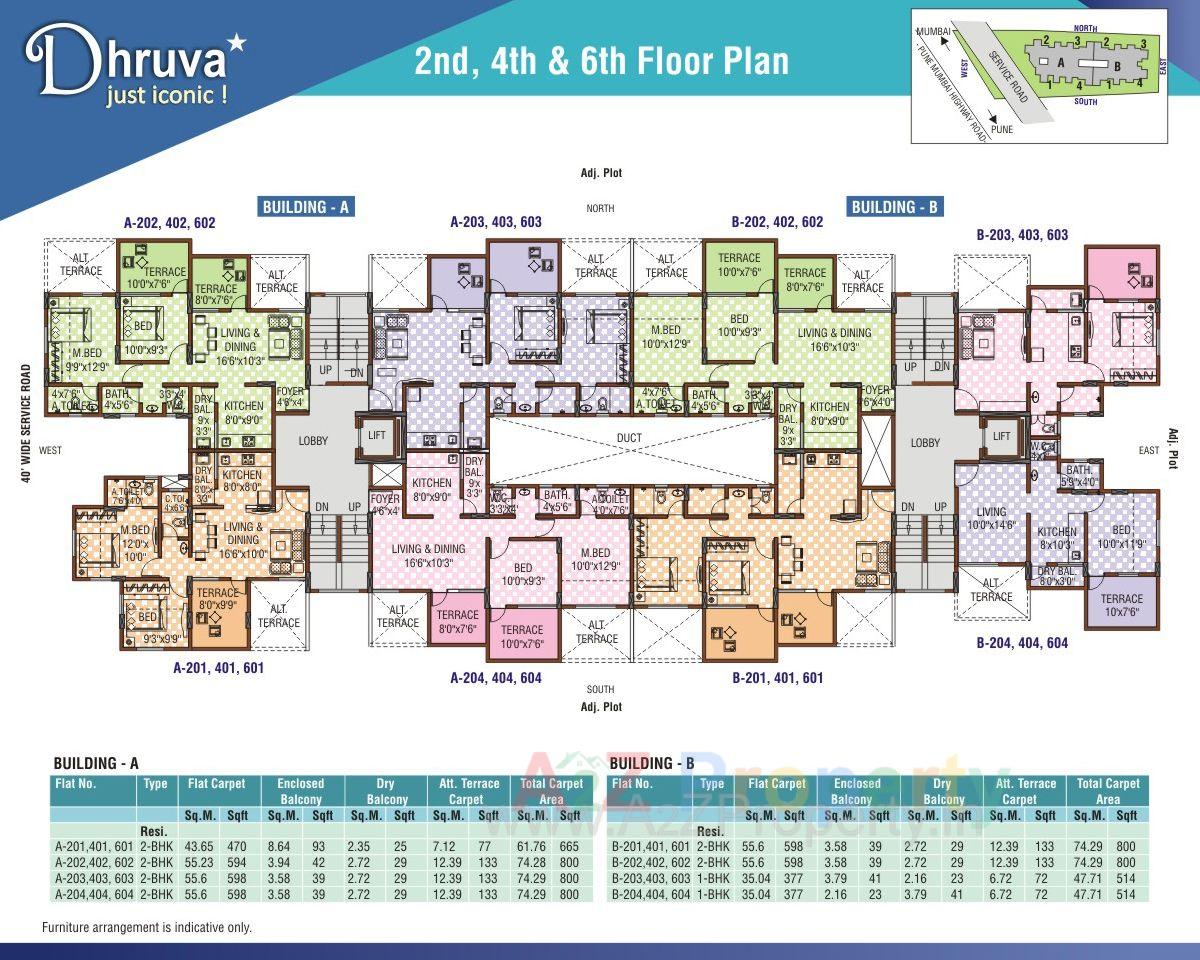 Secondandfourth of real estate project Dhruva located at Pune-m-corp, Pune, Maharashtra
