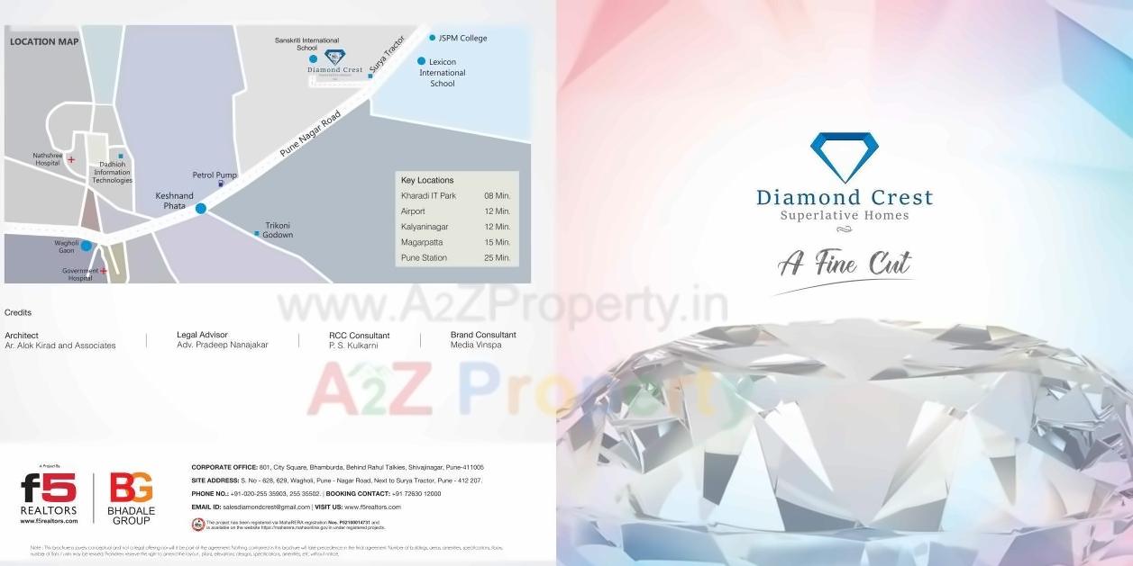  of real estate project Diamond Crest located at Wagholi, Pune, Maharashtra