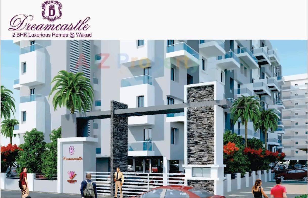 3D Elevation of real estate project Dreamcastle located at Wakad, Pune, Maharashtra