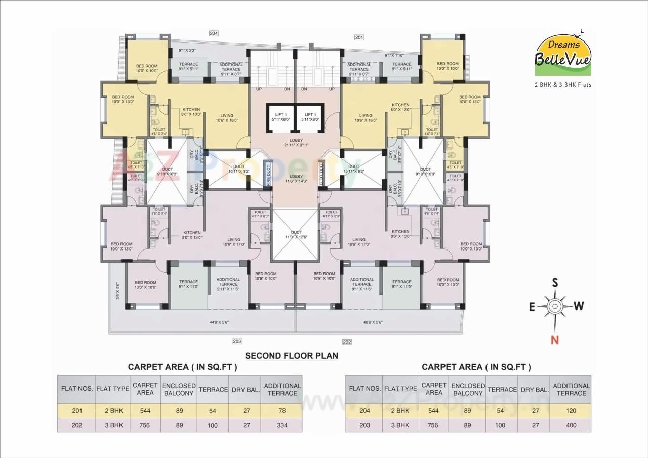 Layout of real estate project Dreams Bellevue located at Bavadhan-bk, Pune, Maharashtra