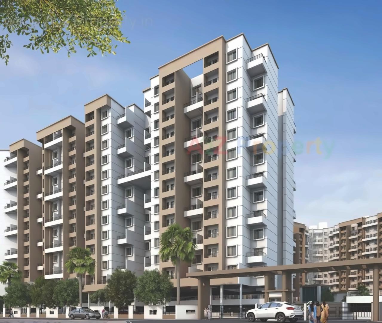 3D Elevation of real estate project Dsk Anandghan located at Dhayari-part, Pune, Maharashtra