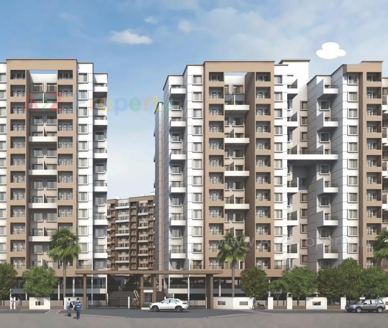 3D Elevation of real estate project Dsk Anandghan located at Dhayari-part, Pune, Maharashtra