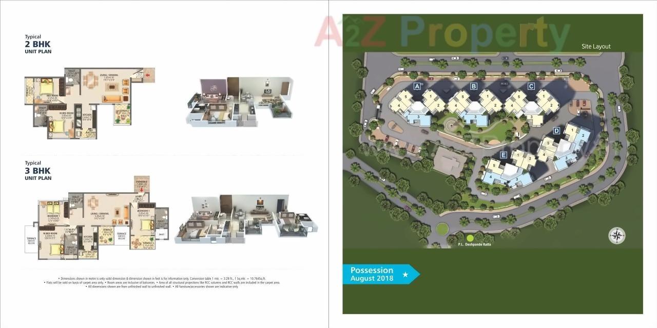Layout of real estate project Dsk Nabhangan located at Dhayari-part, Pune, Maharashtra