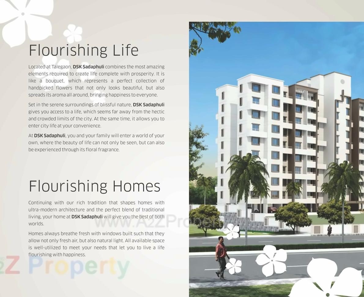 3D Elevation of real estate project Dsk Sadaphuli located at Varale, Pune, Maharashtra