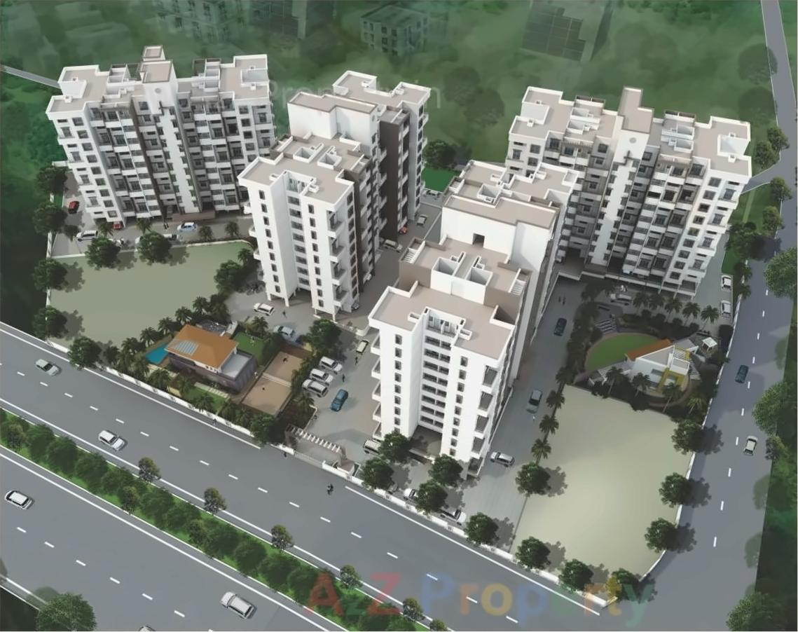 3D Elevation of real estate project Dsk Sadaphuli located at Varale, Pune, Maharashtra