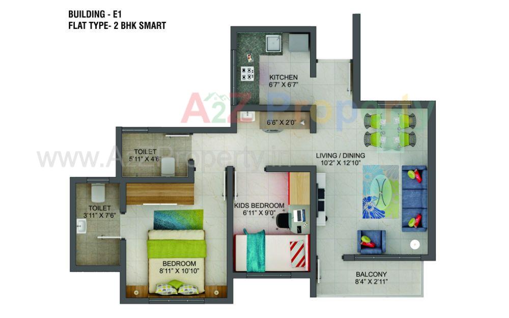 Dwarka Brochure Project E1 2bhk of real estate project Dwarka Project located at Mahalunge, Pune, Maharashtra