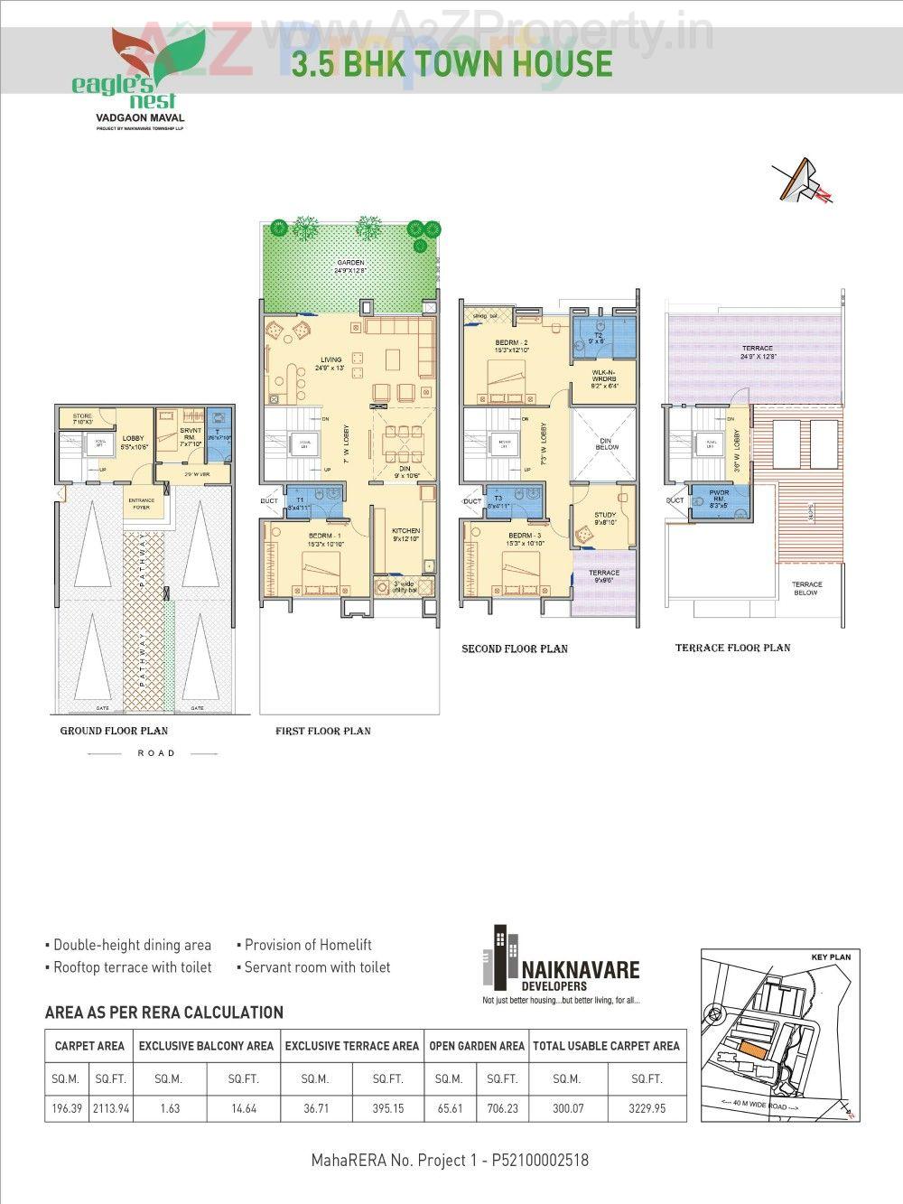 Eagle_nest Floorplans 03 of real estate project Eagles Nest located at Wadagaon-ct, Pune, Maharashtra