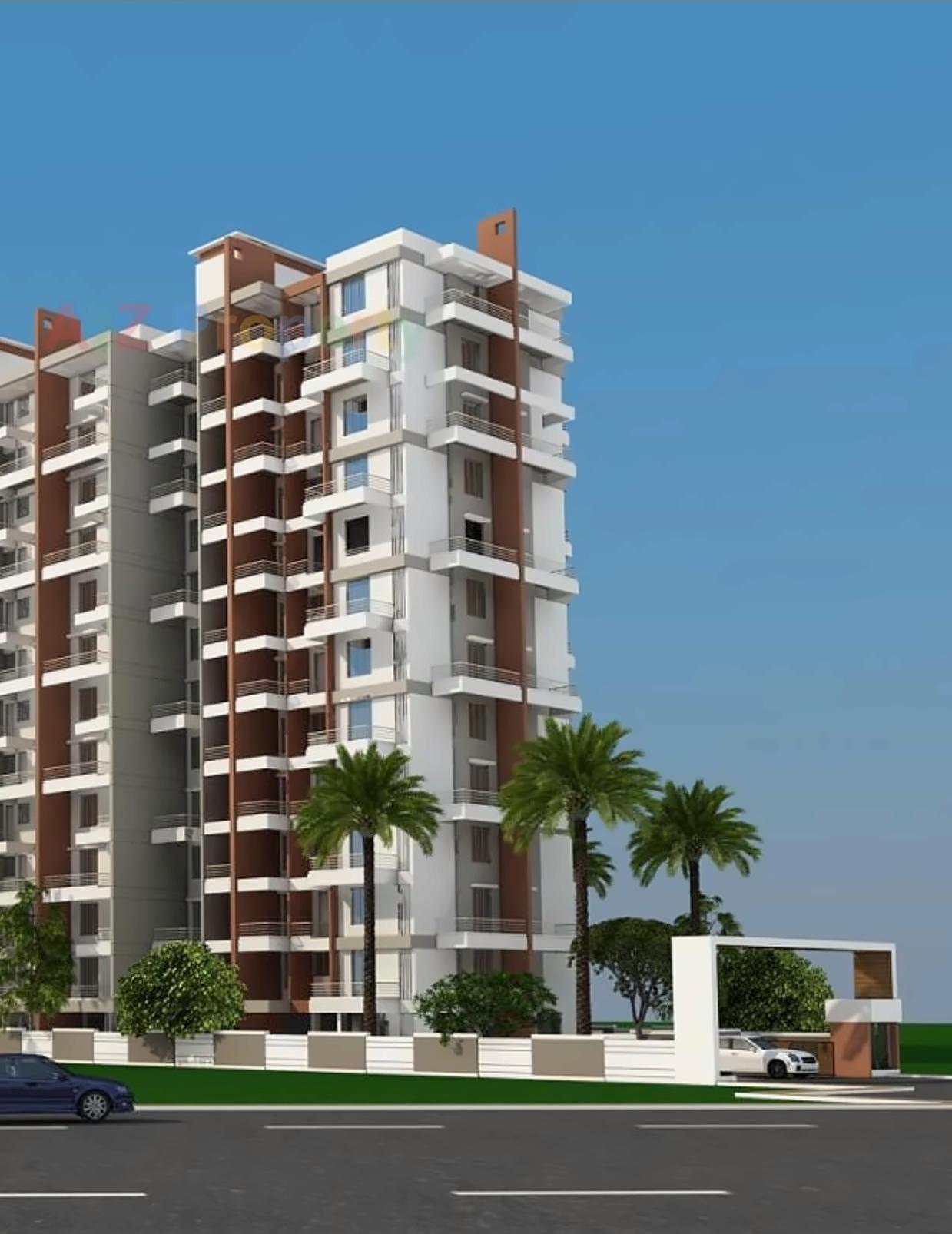 3D Elevation of real estate project Eco Park located at Charholi, Pune, Maharashtra