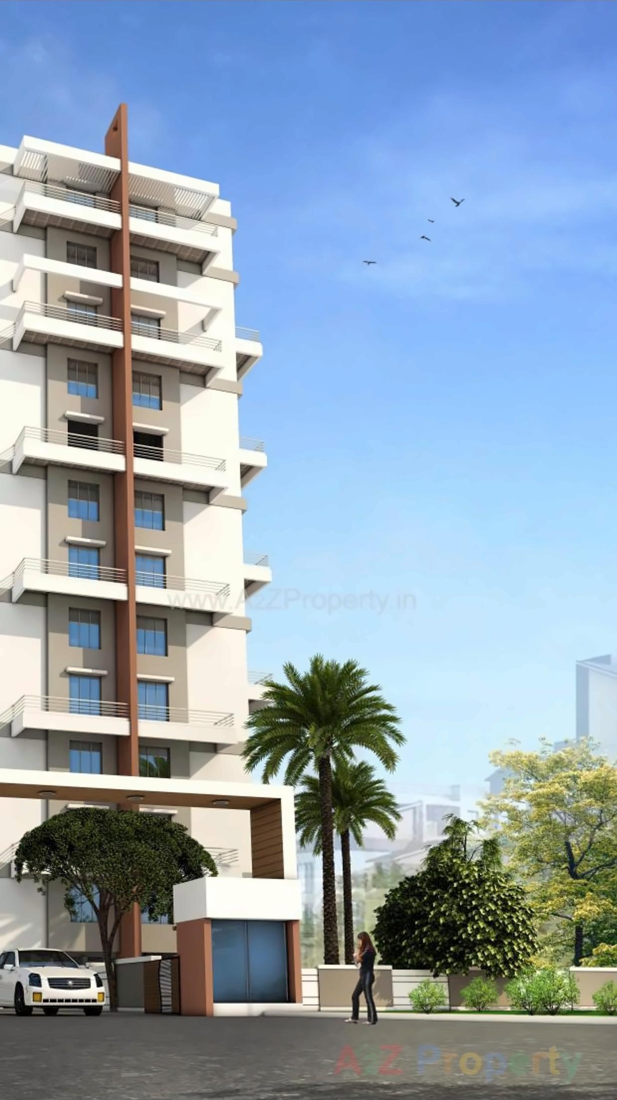 3D Elevation of real estate project Eco Park located at Charholi, Pune, Maharashtra