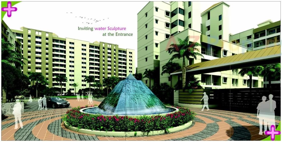 3D Elevation of real estate project Eco Valley located at Kanhe, Pune, Maharashtra