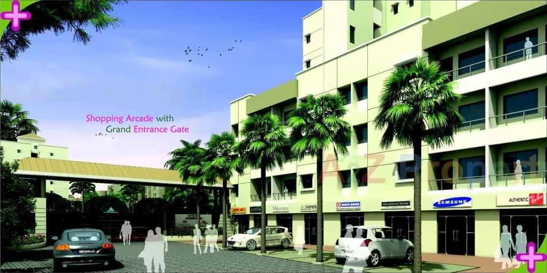 3D Elevation of real estate project Eco Valley located at Kanhe, Pune, Maharashtra