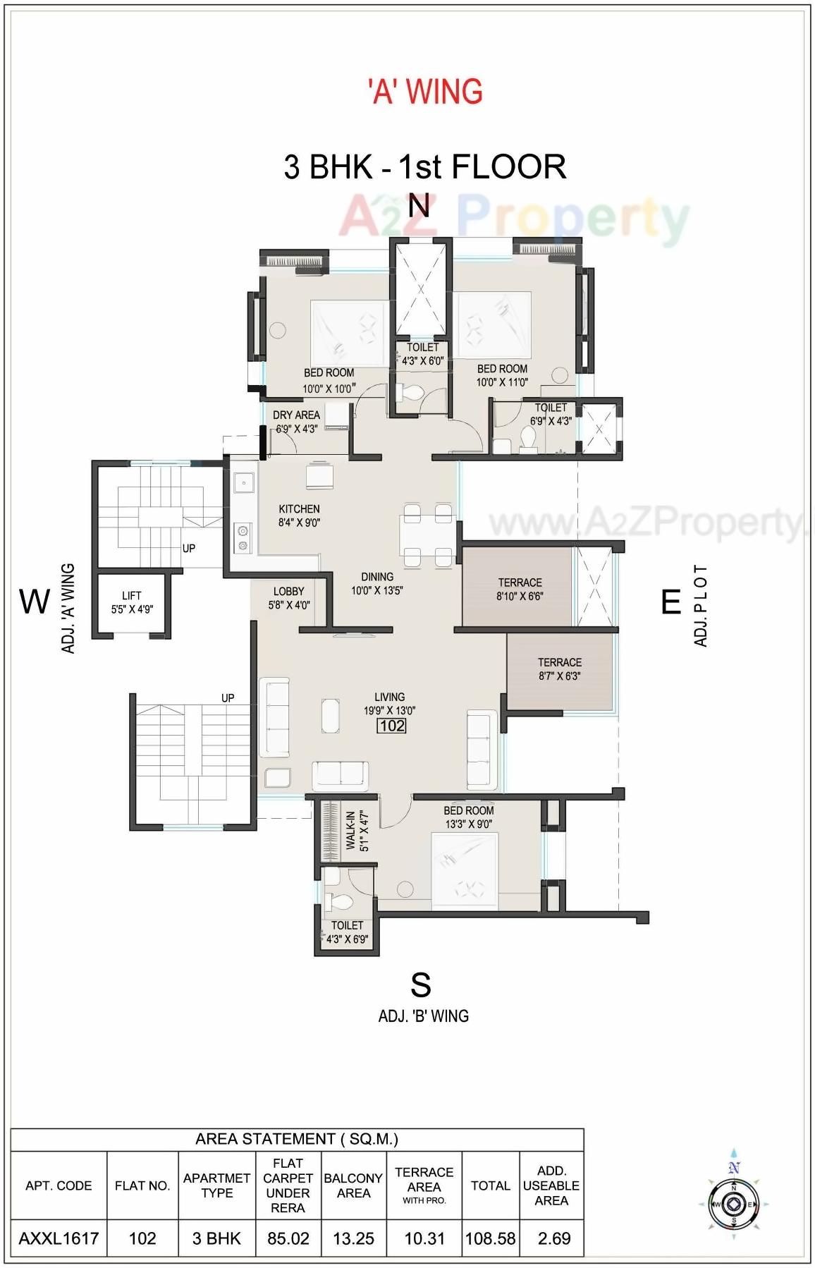 Layout of real estate project Ekdant located at Kothrud, Pune, Maharashtra