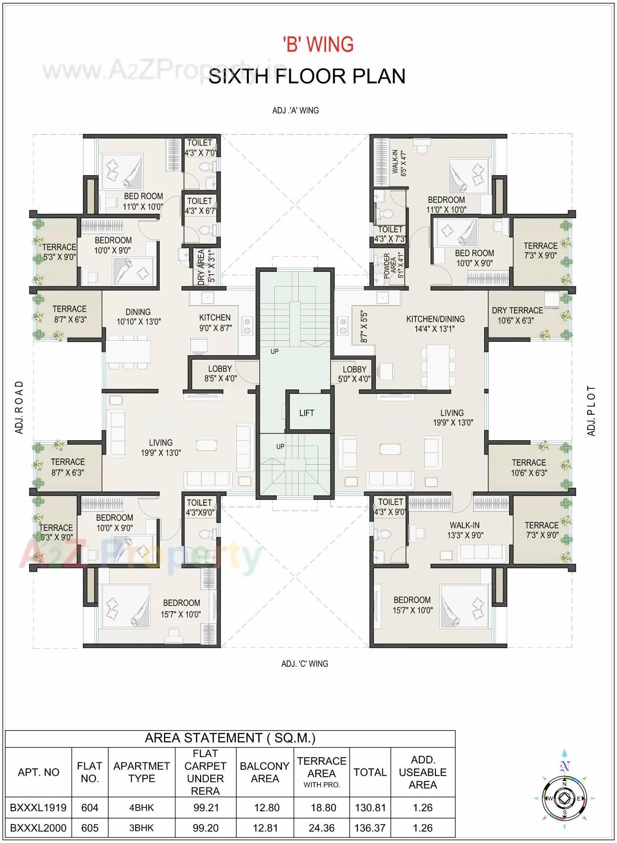 Layout of real estate project Ekdant located at Kothrud, Pune, Maharashtra