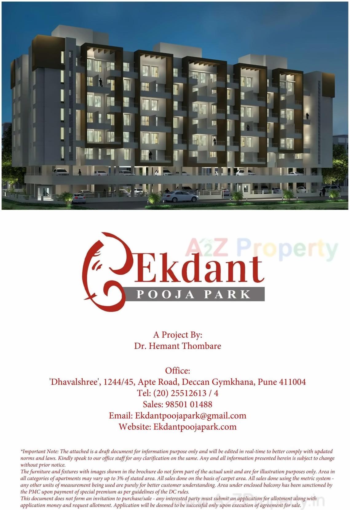  of real estate project Ekdant located at Kothrud, Pune, Maharashtra