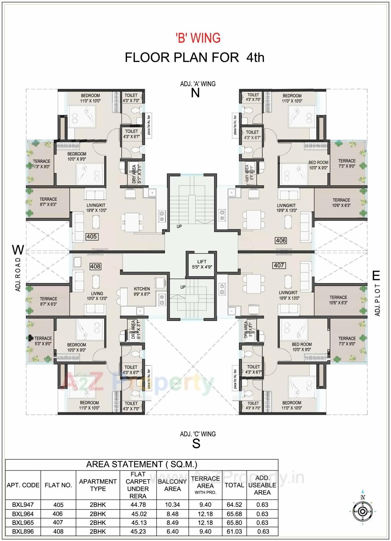 Layout of real estate project Ekdant located at Kothrud, Pune, Maharashtra