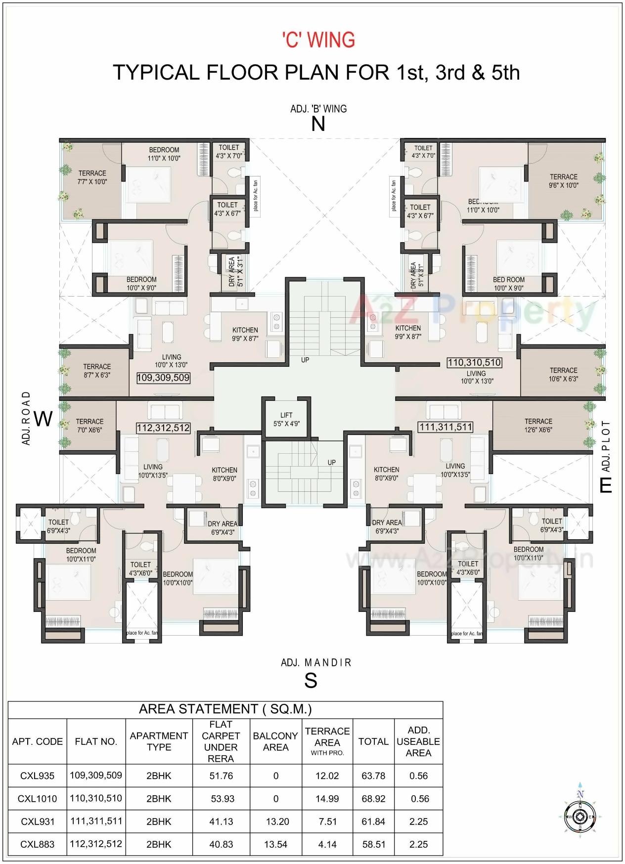 Layout of real estate project Ekdant located at Kothrud, Pune, Maharashtra