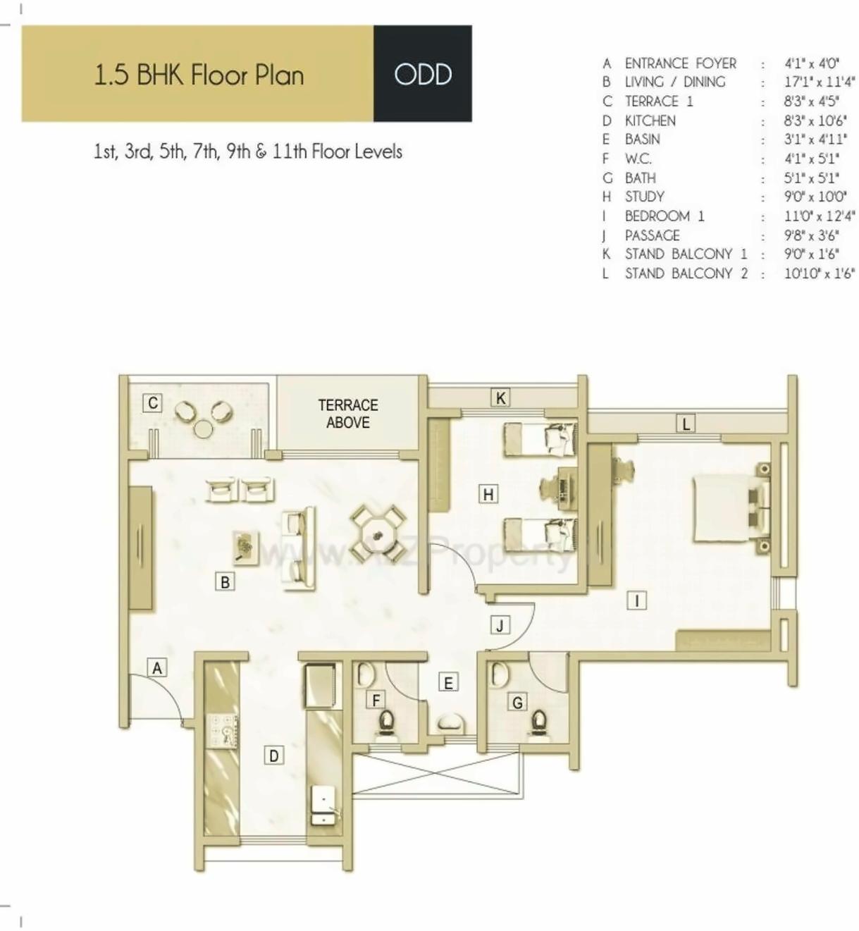 Layout of real estate project Elementa located at Tathwade, Pune, Maharashtra
