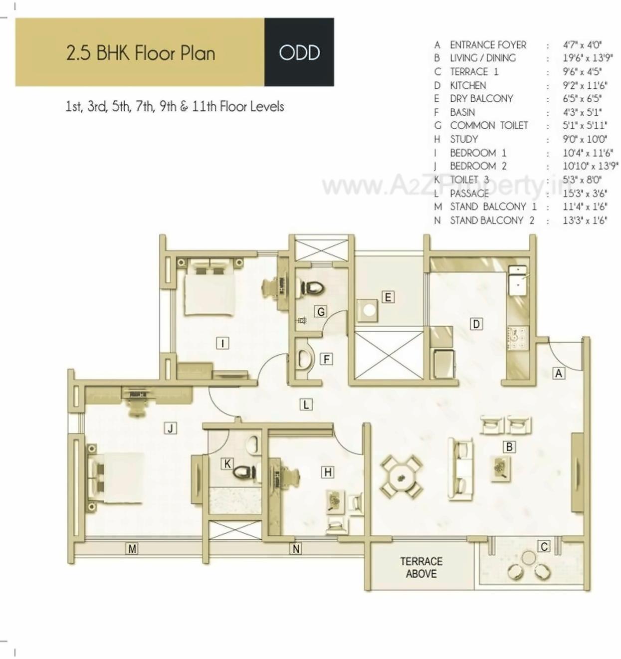 Layout of real estate project Elementa located at Tathwade, Pune, Maharashtra