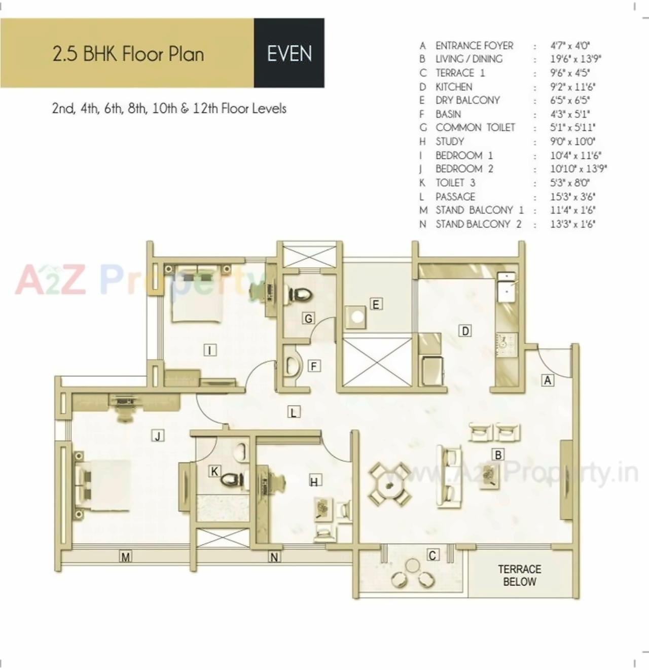 Layout of real estate project Elementa located at Tathwade, Pune, Maharashtra