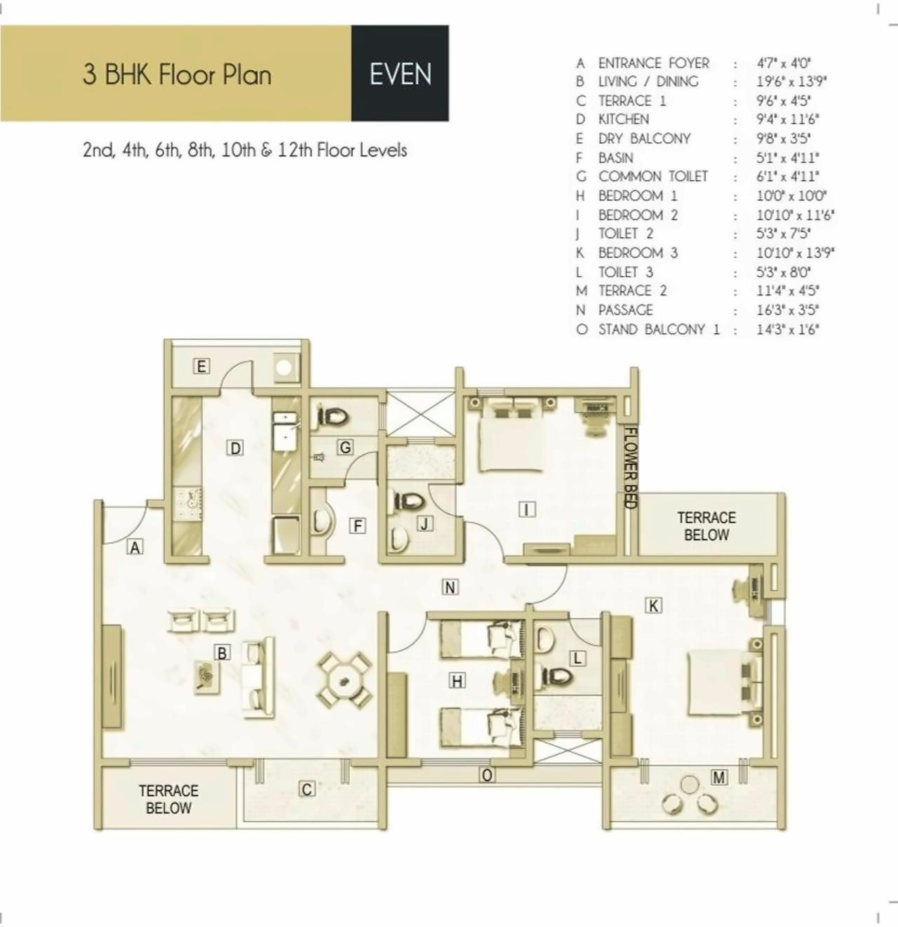 Layout of real estate project Elementa located at Tathwade, Pune, Maharashtra