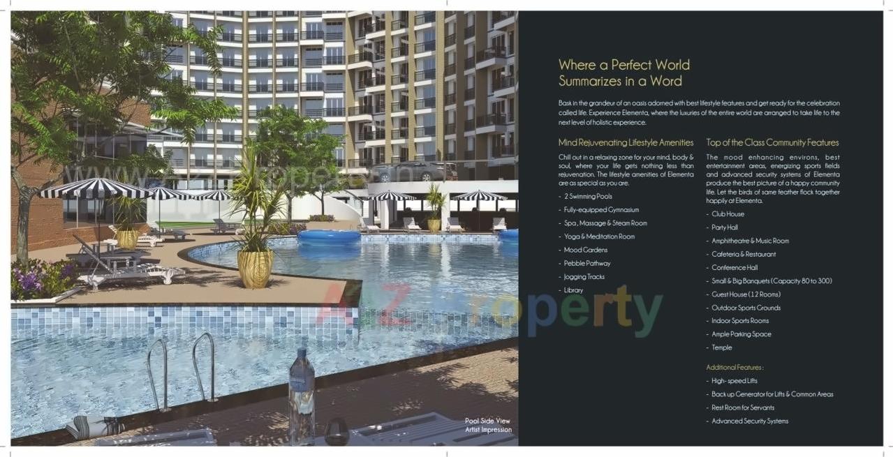 3D Elevation of real estate project Elementa located at Tathwade, Pune, Maharashtra