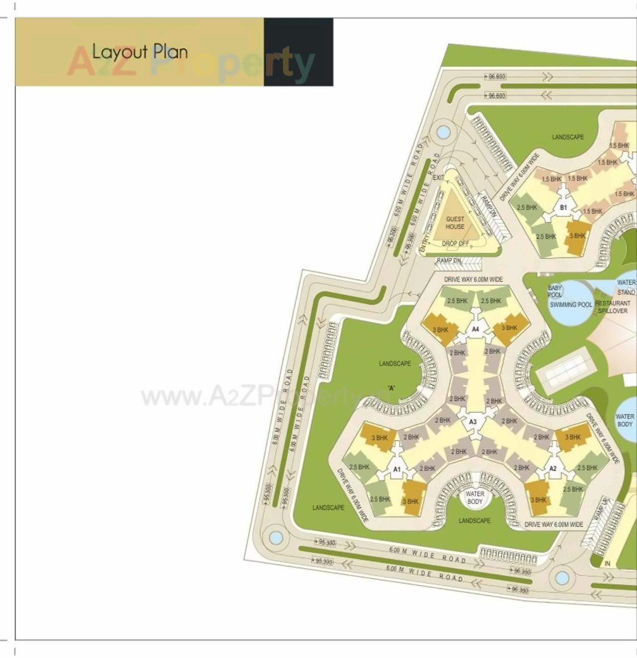 Layout of real estate project Elementa located at Tathwade, Pune, Maharashtra