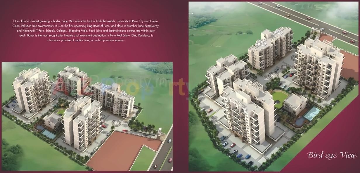 Layout of real estate project Elina located at Sus, Pune, Maharashtra