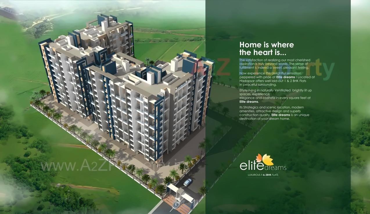 3D Elevation of real estate project Elite Dreams located at Fursungi, Pune, Maharashtra