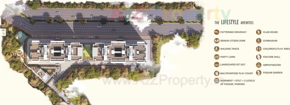 3D Elevation of real estate project Ellanza located at Wadgaon-bk, Pune, Maharashtra