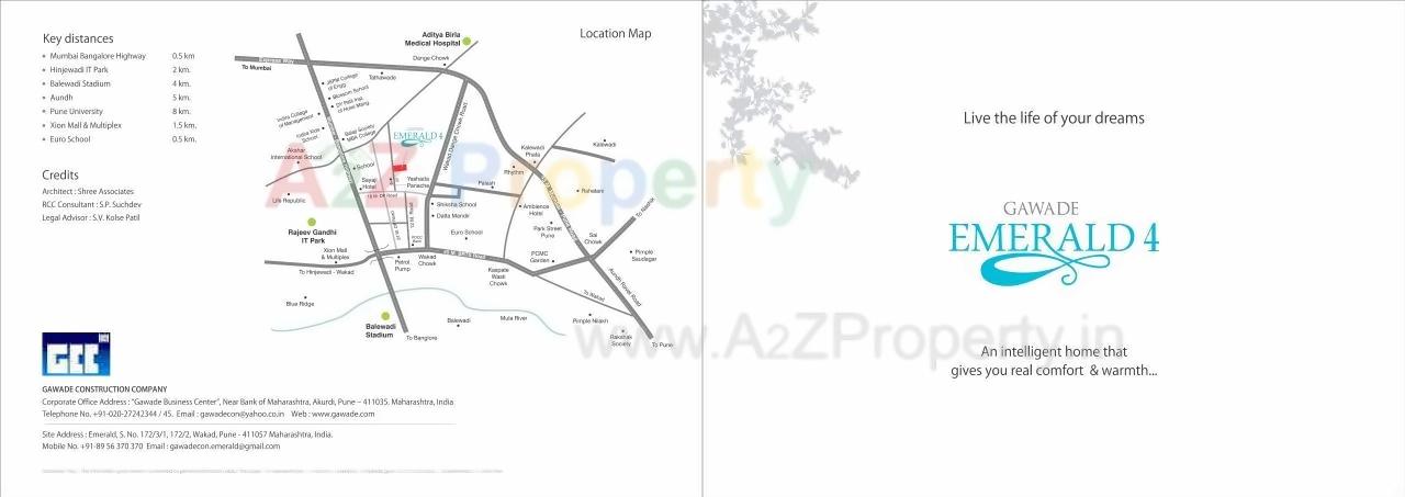  of real estate project Emerald located at Wakad, Pune, Maharashtra