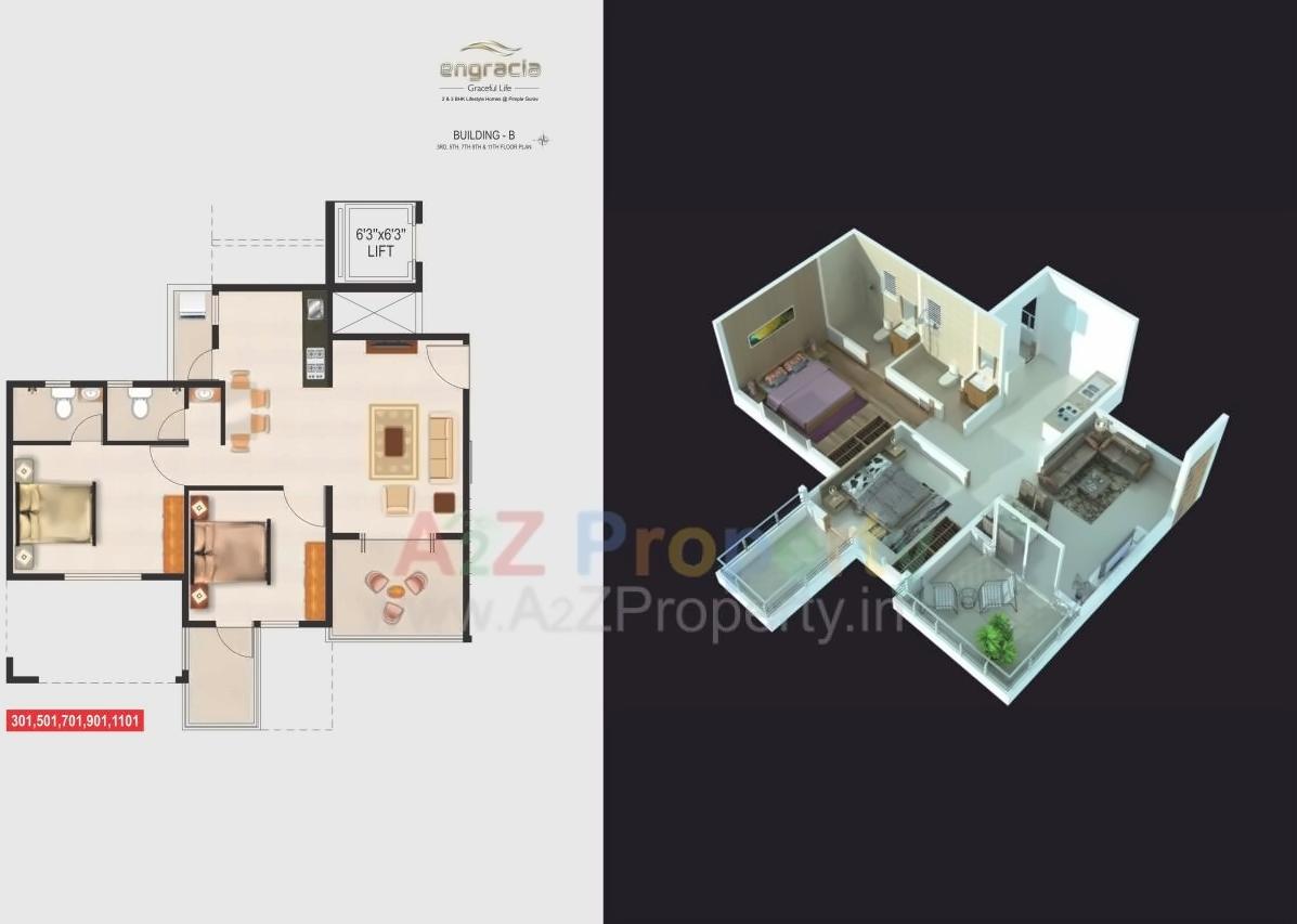 Layout of real estate project Engracia located at Pimpale-gurav, Pune, Maharashtra