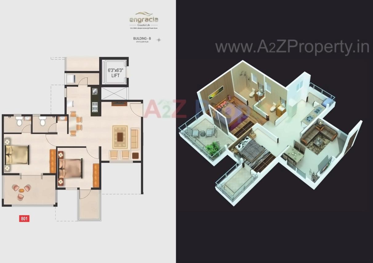 Layout of real estate project Engracia located at Pimpale-gurav, Pune, Maharashtra
