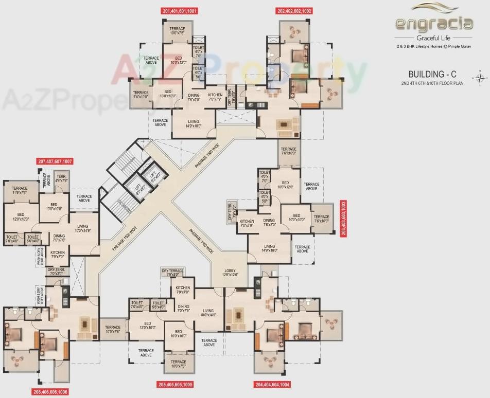 Layout of real estate project Engracia located at Pimpale-gurav, Pune, Maharashtra