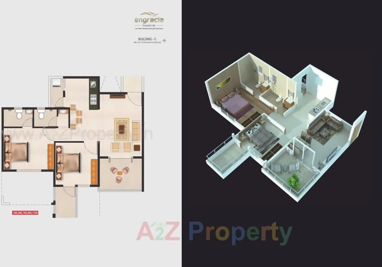 Layout of real estate project Engracia located at Pimpale-gurav, Pune, Maharashtra